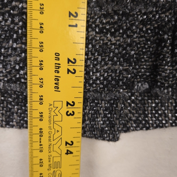 Talbots Tweed Ruffle Button Down Jacket Size 10 Business Casual Office Modest - Picture 4 of 8